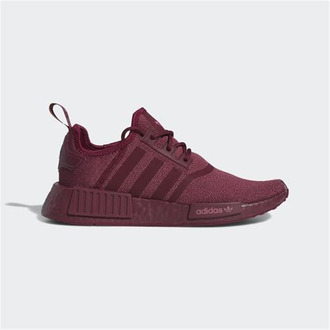 burgundy pastel adidas shoes.